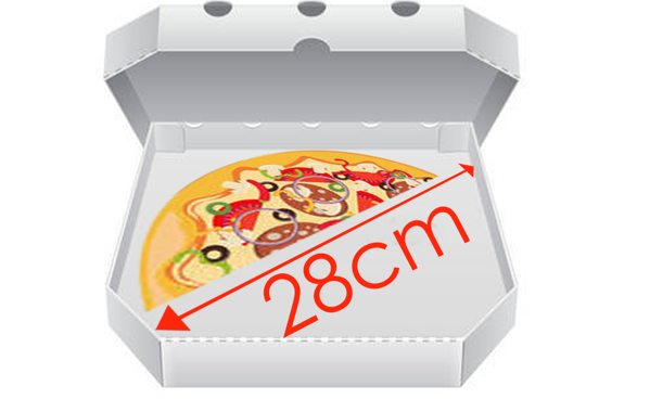 Obrázek pro kategorii Krabice na pizzu 28 cm